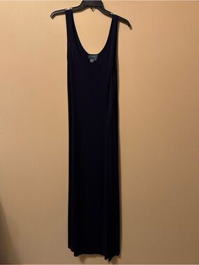 Lauren Ralph Lauren Navy Sleeveless Scoop Maxi Dress